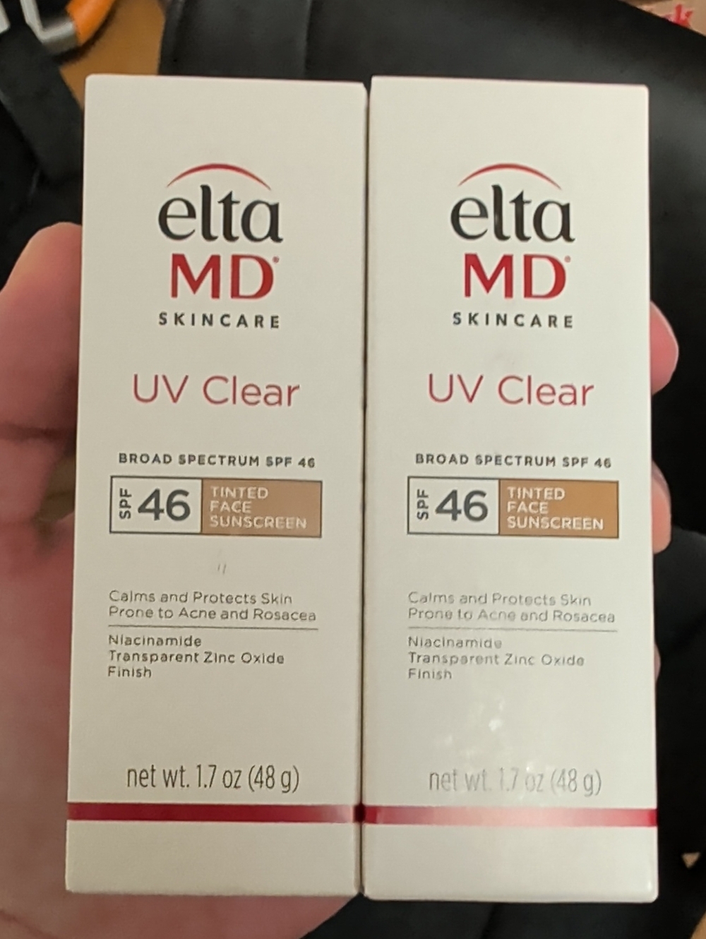 EltaMD UV Clear SPF 46 Tinted Face Sunscreen - Broad Spectrum (2pack)